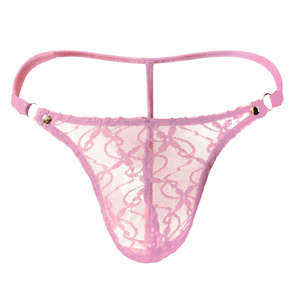 Low-Rise Sexy Lace Thong - Fashion Men's Panties