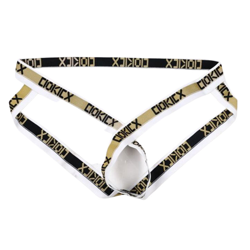Men's Personality Trend Striped Letter Thong - Fashion Men's Panties
