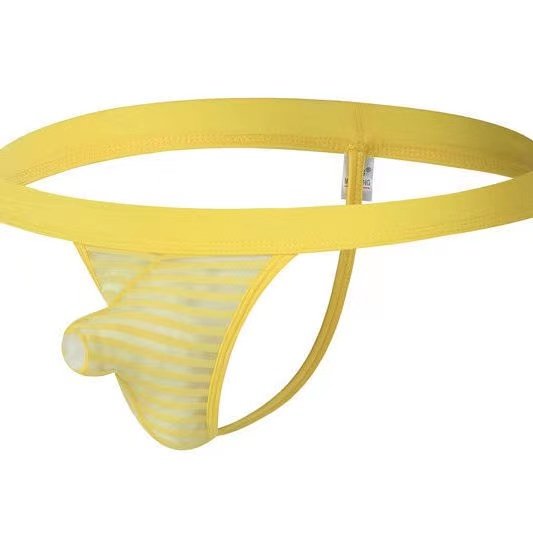 Sexy Striped Open Thong -