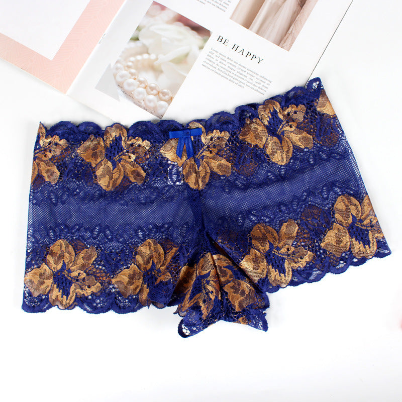 Sexy Lace Rose Pattern Boxer Briefs