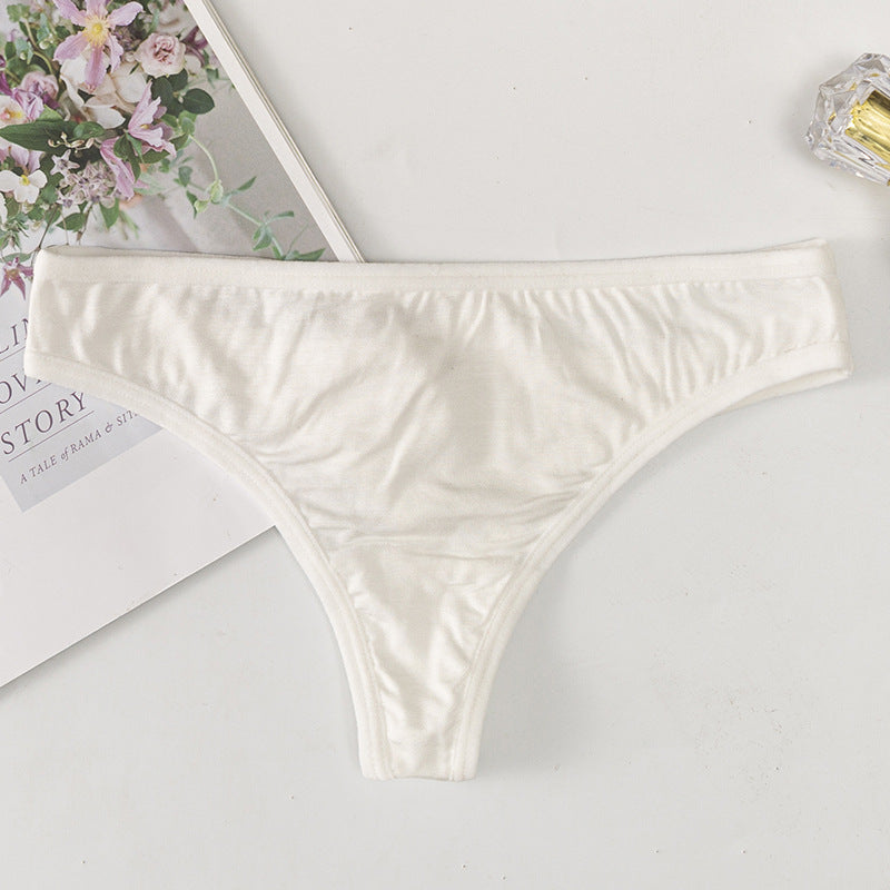 New Sexy Low Waist Breathable Cotton Thong