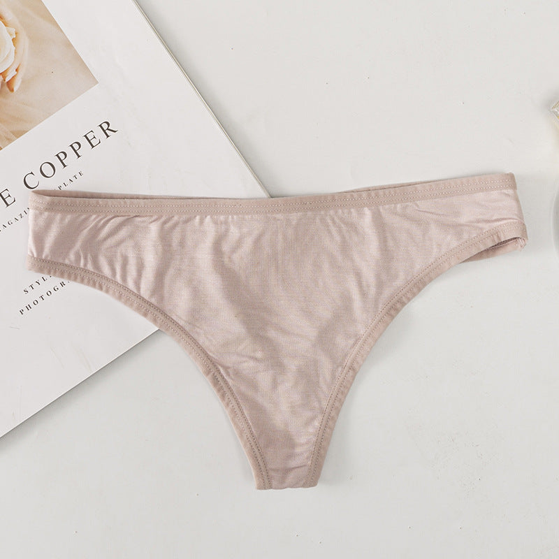 New Sexy Low Waist Breathable Cotton Thong