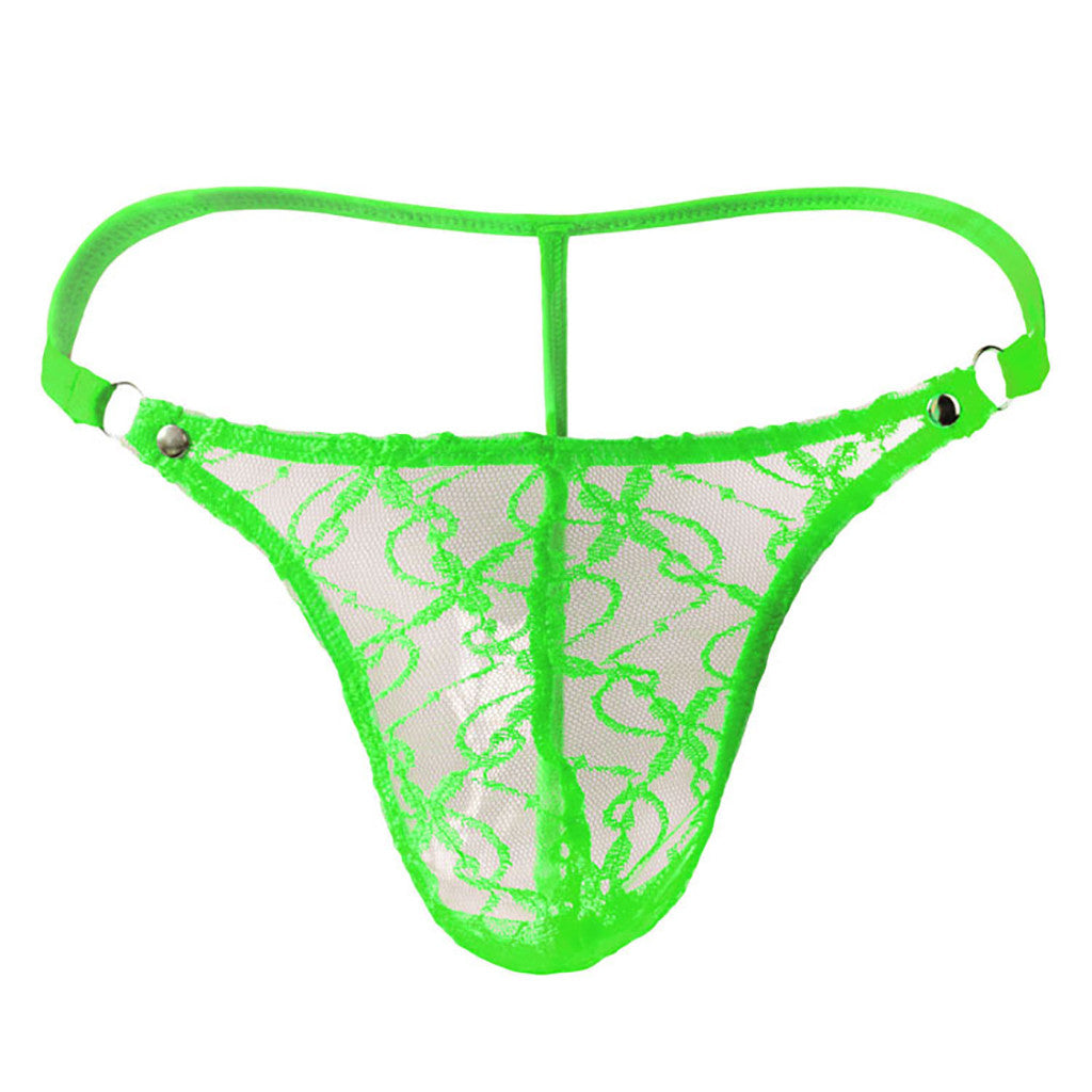 Low-Rise Sexy Lace Thong - Fashion Men's Panties
