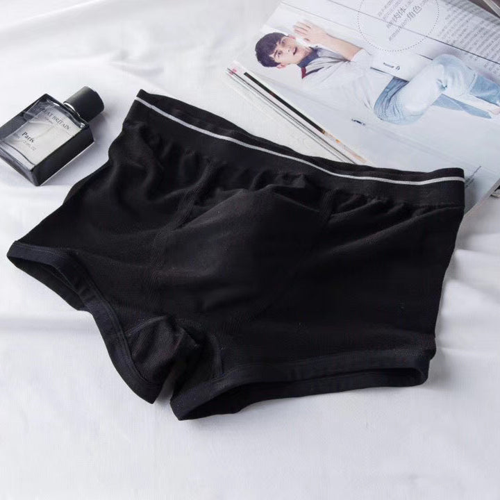 Men's High-end Silk and Linen Comfortable Breathable Boxer Briefs