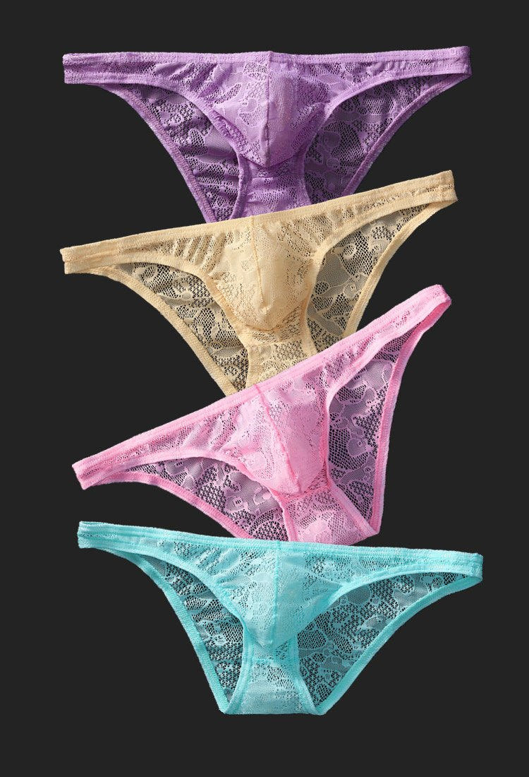 Men Lace Transparent Panties - Fashion Men's Panties