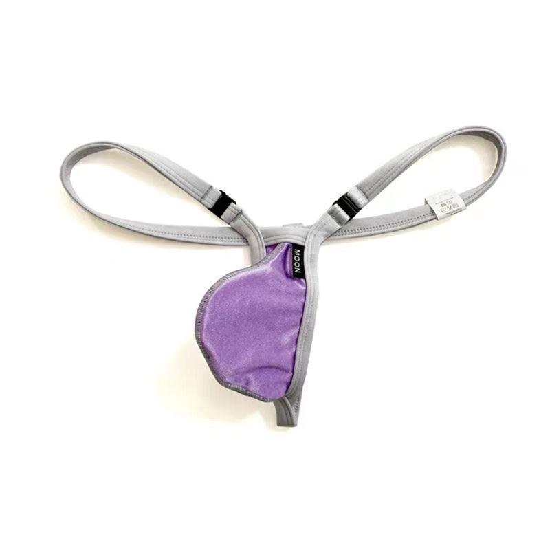 Tight-Fitting Low-Rise Detachable Button Thong - Fashion Men's Panties