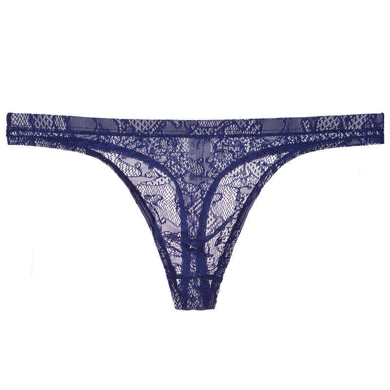 Men Lace G-String And Thong Sexy Briefs