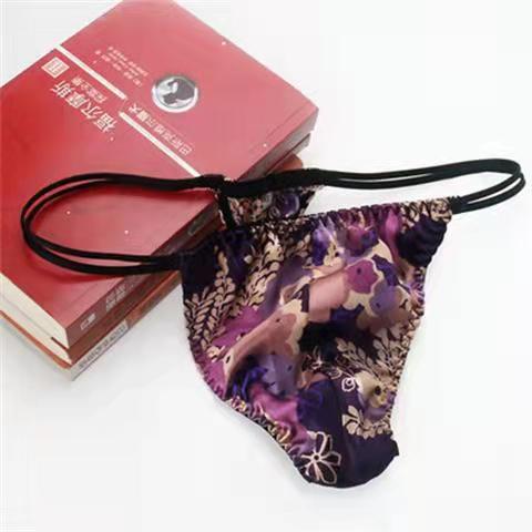 100% mulberry silk low waist thong