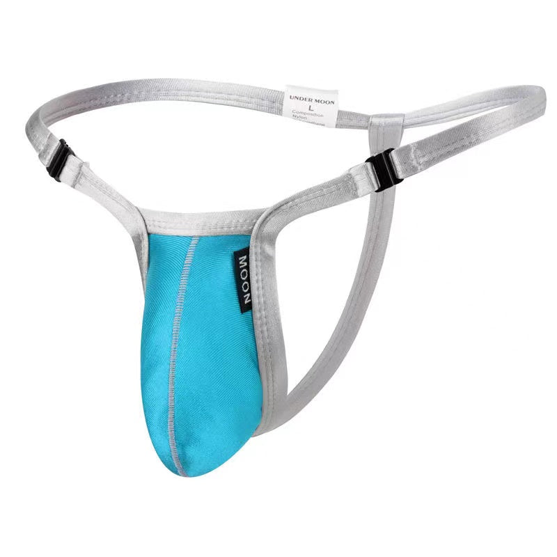 Tight-Fitting Low-Rise Detachable Button Thong - Fashion Men's Panties