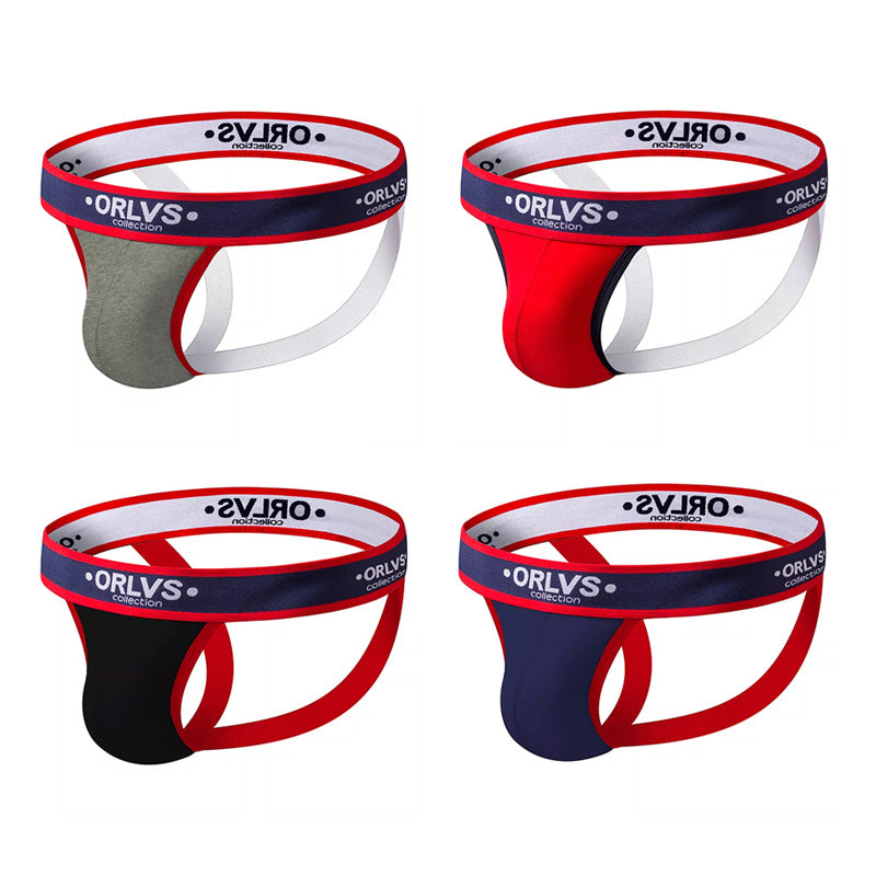 Mens Jockstrap Briefs Gay Cotton Thongs Strings -