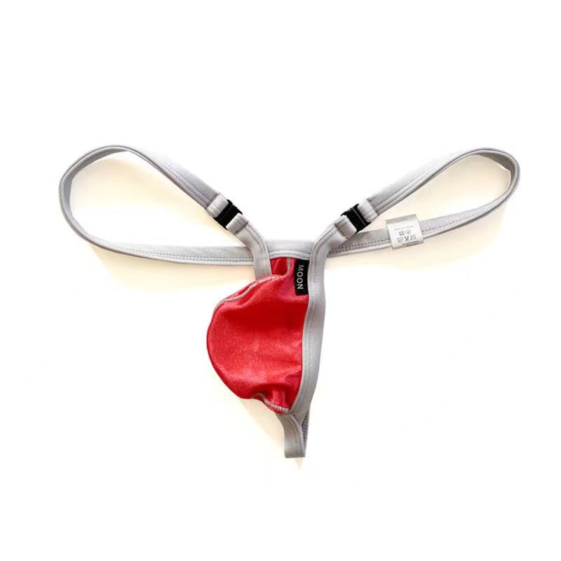 Tight-Fitting Low-Rise Detachable Button Thong - Fashion Men's Panties