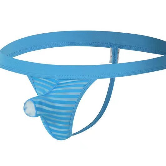 Sexy Striped Open Thong -