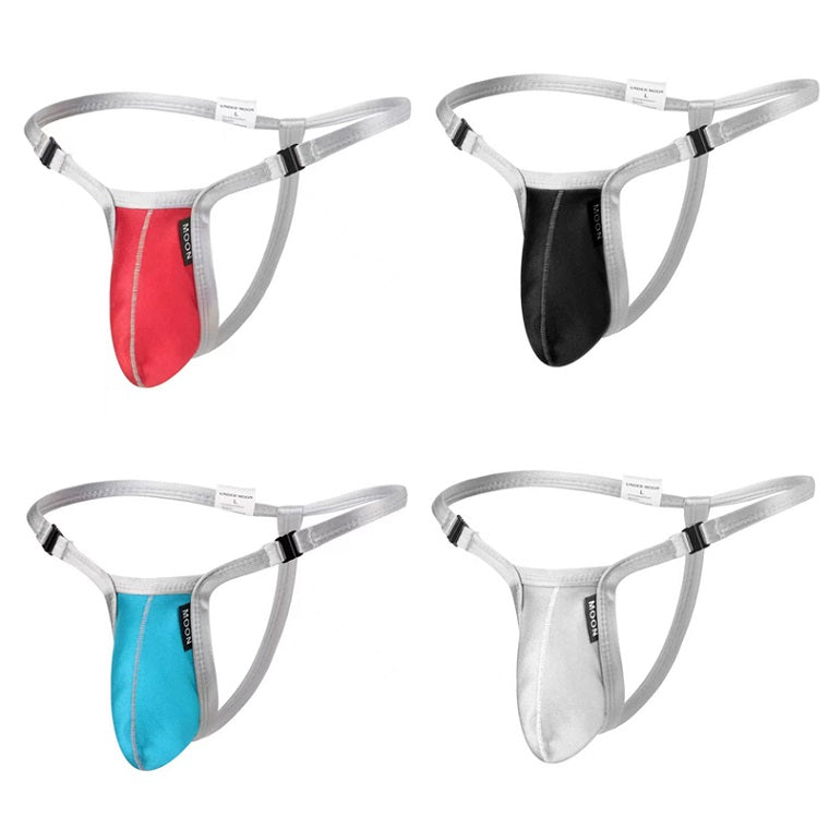 Tight-Fitting Low-Rise Detachable Button Thong - Fashion Men's Panties