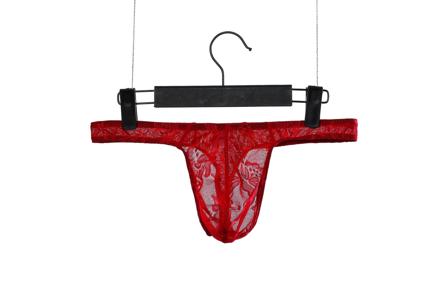 Men's Lace Sexy Breathable Low Rise Thong