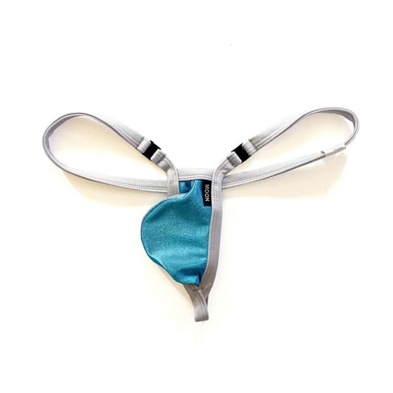 Tight-Fitting Low-Rise Detachable Button Thong - Fashion Men's Panties