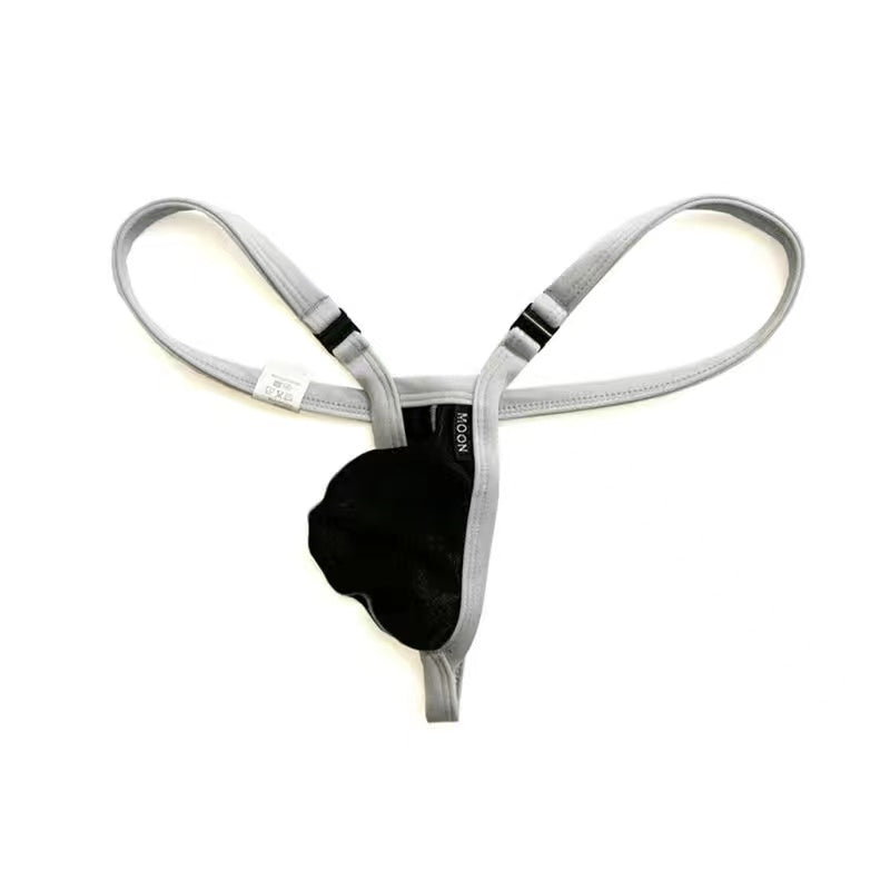Tight-Fitting Low-Rise Detachable Button Thong - Fashion Men's Panties