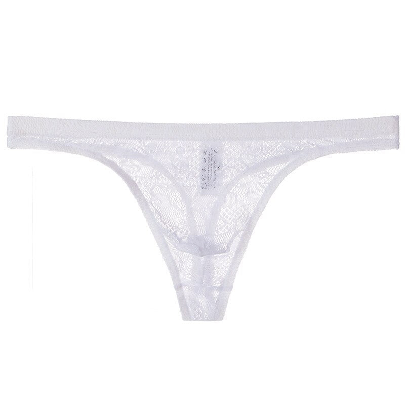 Men Lace G-String And Thong Sexy Briefs