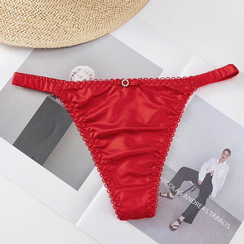Low Waist Sexy Thin Strap Sheer Lightweight Soft Thong