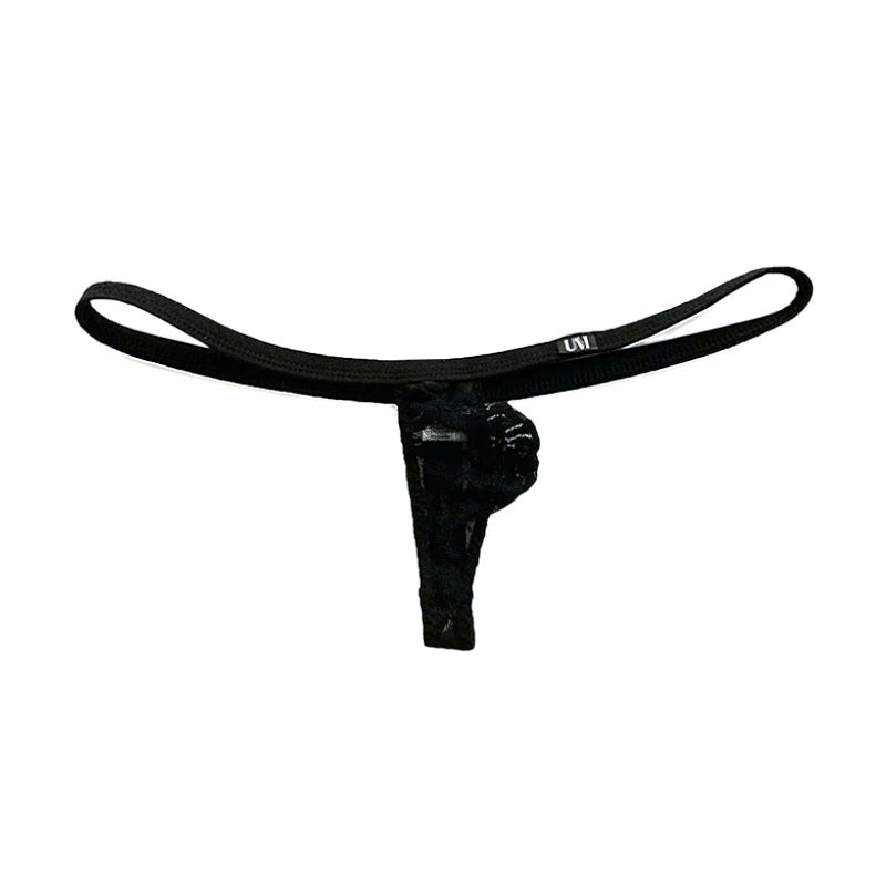 Transparent lace breathable thong