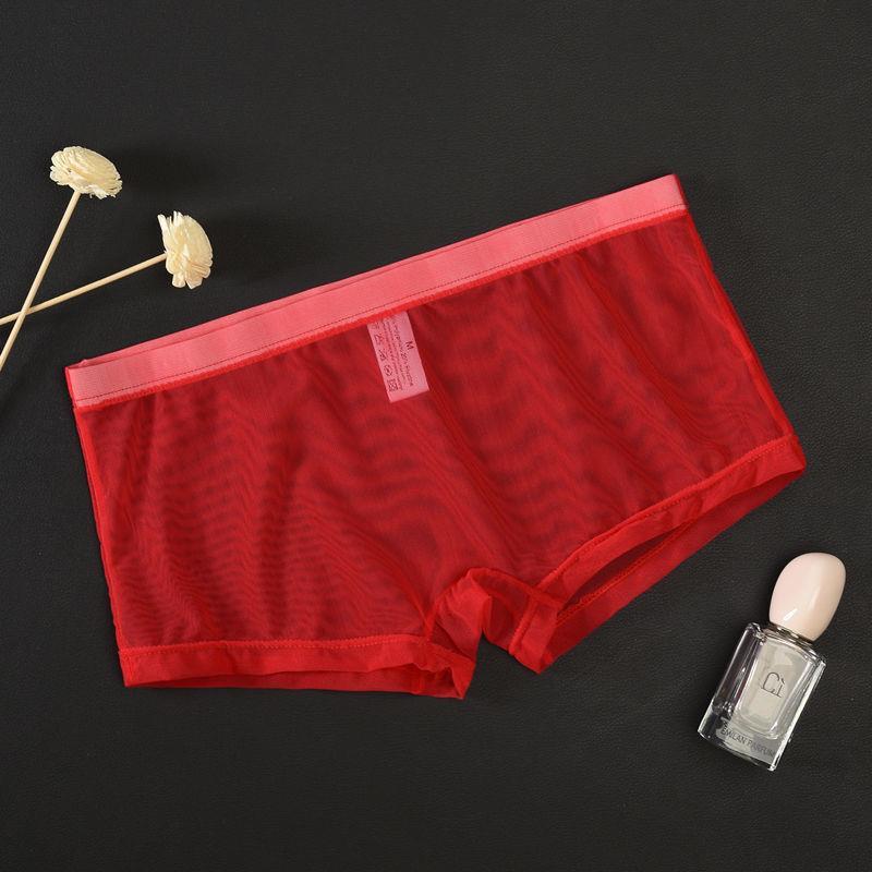 Men's Mesh Transparent Sexy Boxer Briefs
