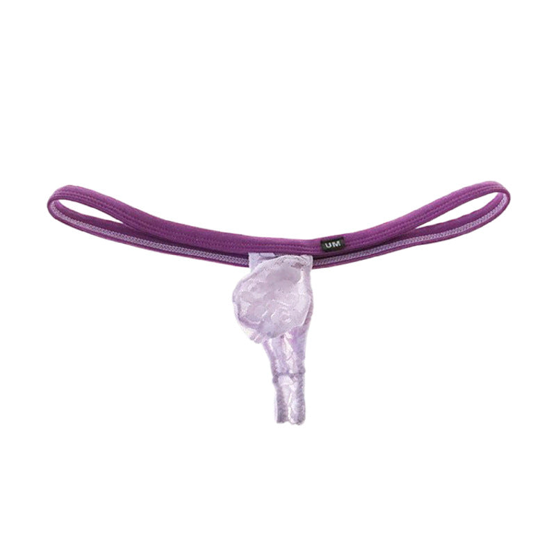 Transparent lace breathable thong