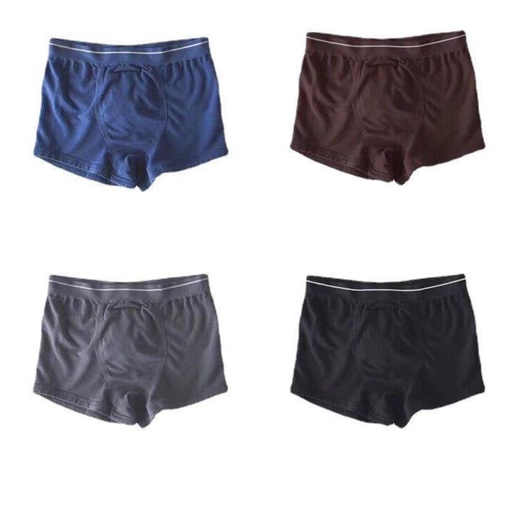 Men's High-end Silk and Linen Comfortable Breathable Boxer Briefs