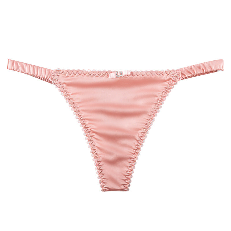 Low Waist Sexy Thin Strap Sheer Lightweight Soft Thong