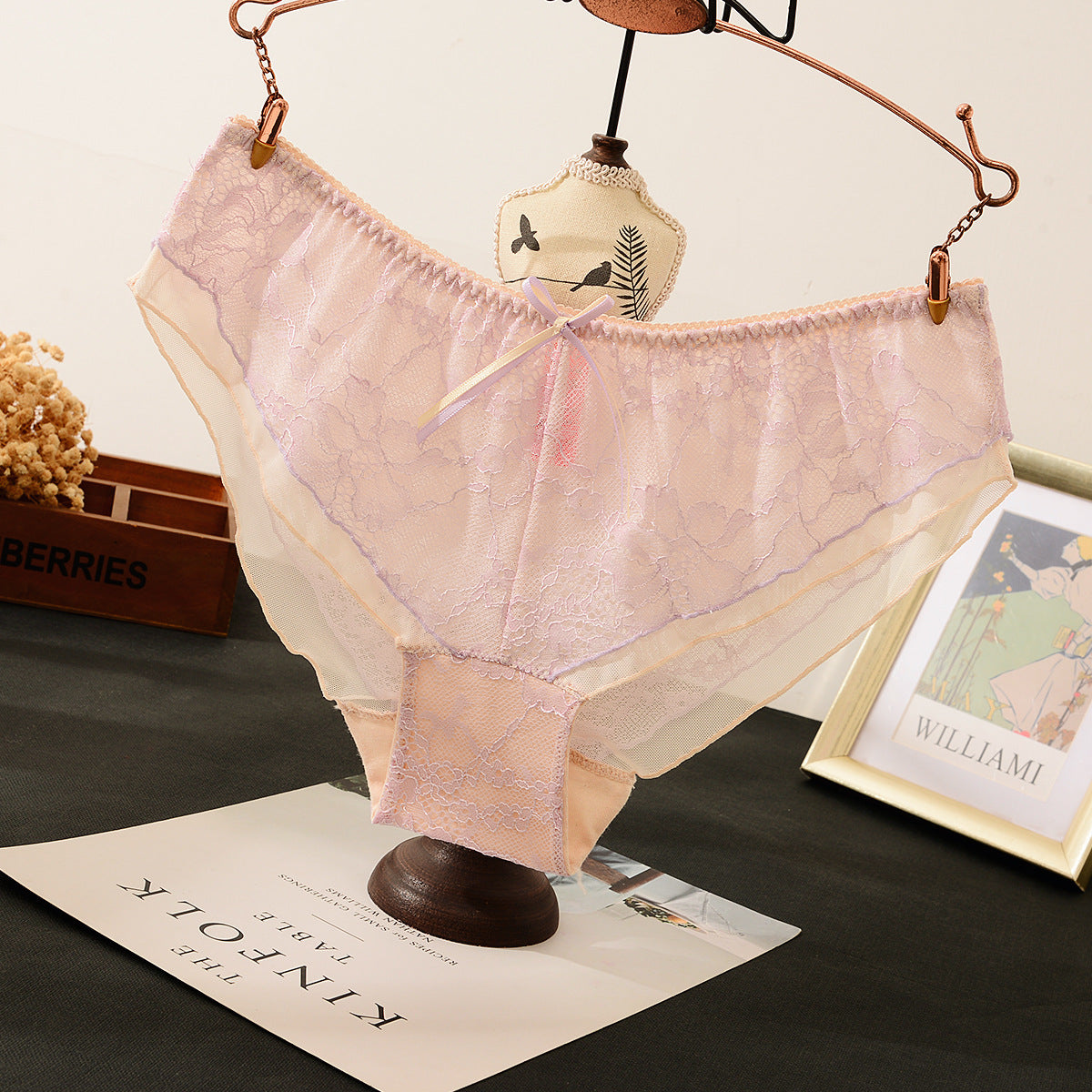 New Lace Mesh Sexy Jacquard Briefs
