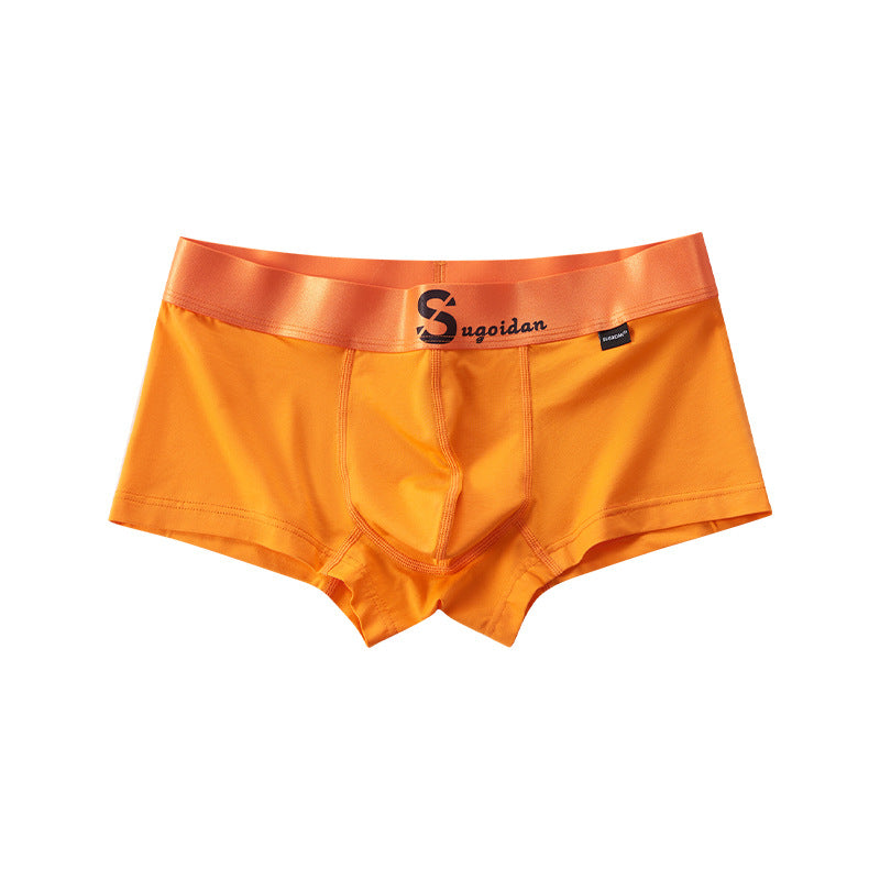 Men's Cotton Low Rise Boxer Briefs Sports Breathable Boxer Briefs