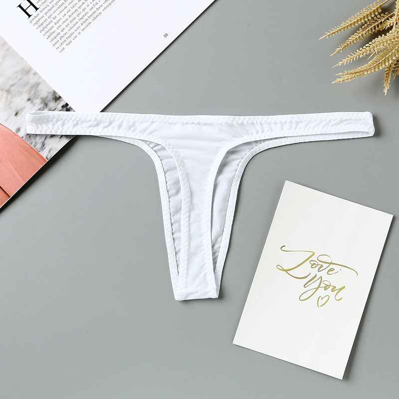 Ice Silk Transparent Sexy Thong
