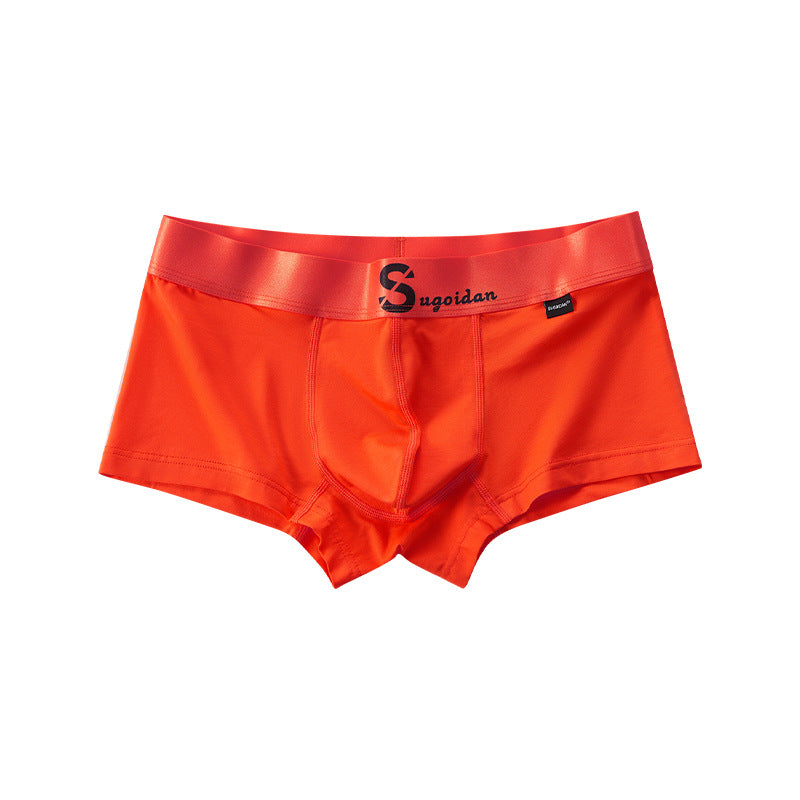 Men's Cotton Low Rise Boxer Briefs Sports Breathable Boxer Briefs