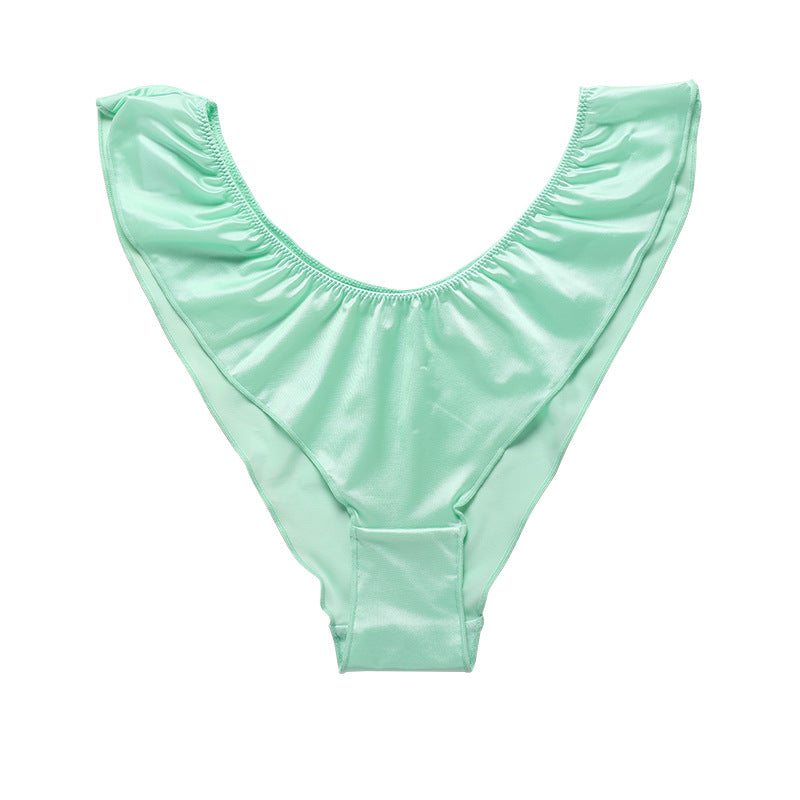 Low-rise Stretch Satin Breathable Thong