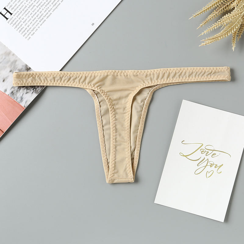 Ice Silk Transparent Sexy Thong
