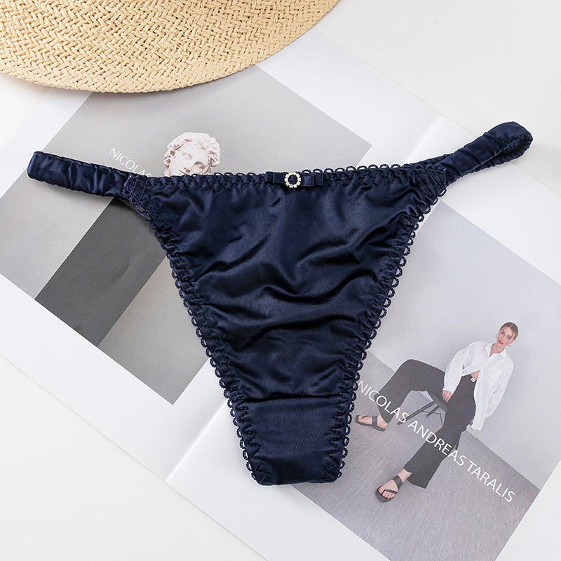 Low Waist Sexy Thin Strap Sheer Lightweight Soft Thong