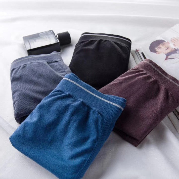 Men's High-end Silk and Linen Comfortable Breathable Boxer Briefs