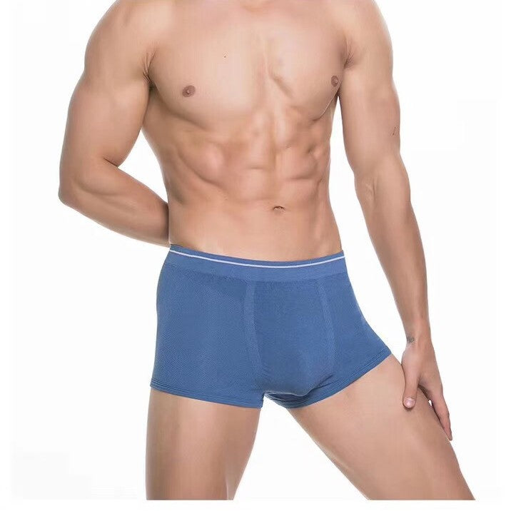 Men's High-end Silk and Linen Comfortable Breathable Boxer Briefs
