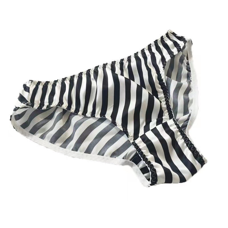 100% mulberry silk printed panty