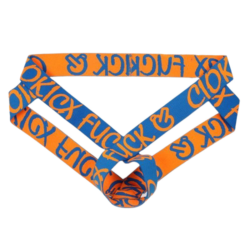 Men's Personality Trend Striped Letter Thong - Fashion Men's Panties