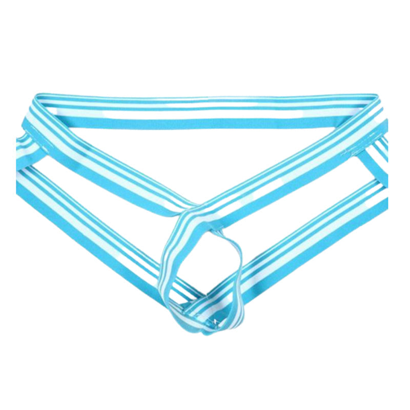 Men's Personality Trend Striped Letter Thong - Fashion Men's Panties