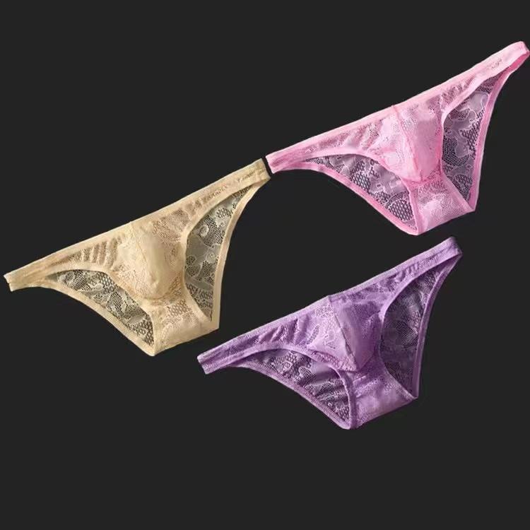 Men Lace Transparent Panties - Fashion Men's Panties