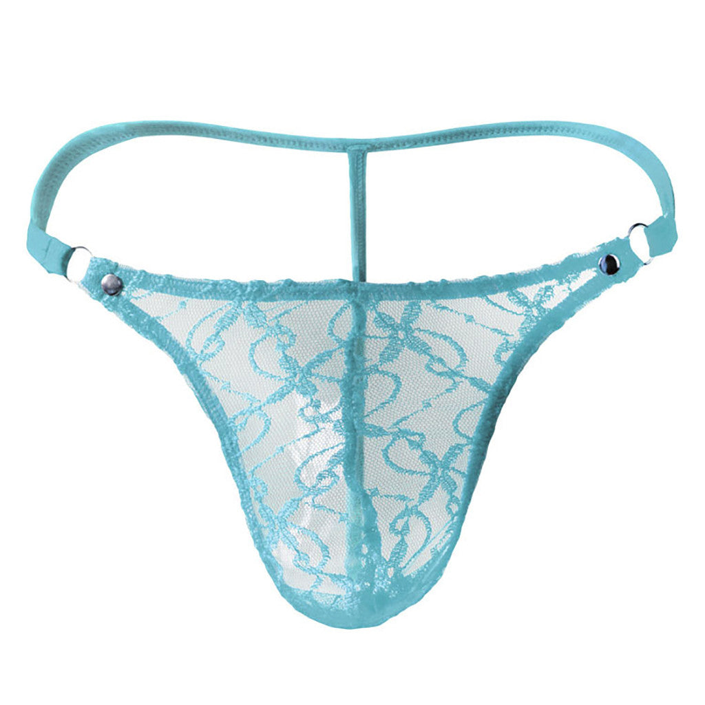 Low-Rise Sexy Lace Thong - Fashion Men's Panties