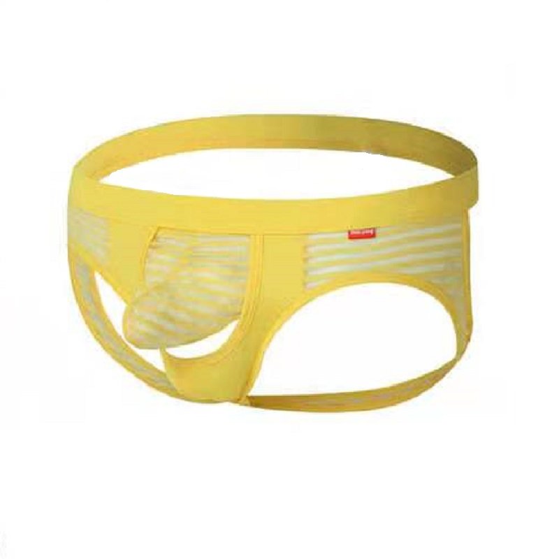Separate Ice Silk Striped Back Empty Thong -