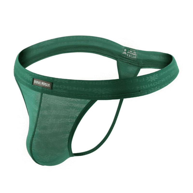 Men's Mesh Print Thong - Fashion Men's Panties