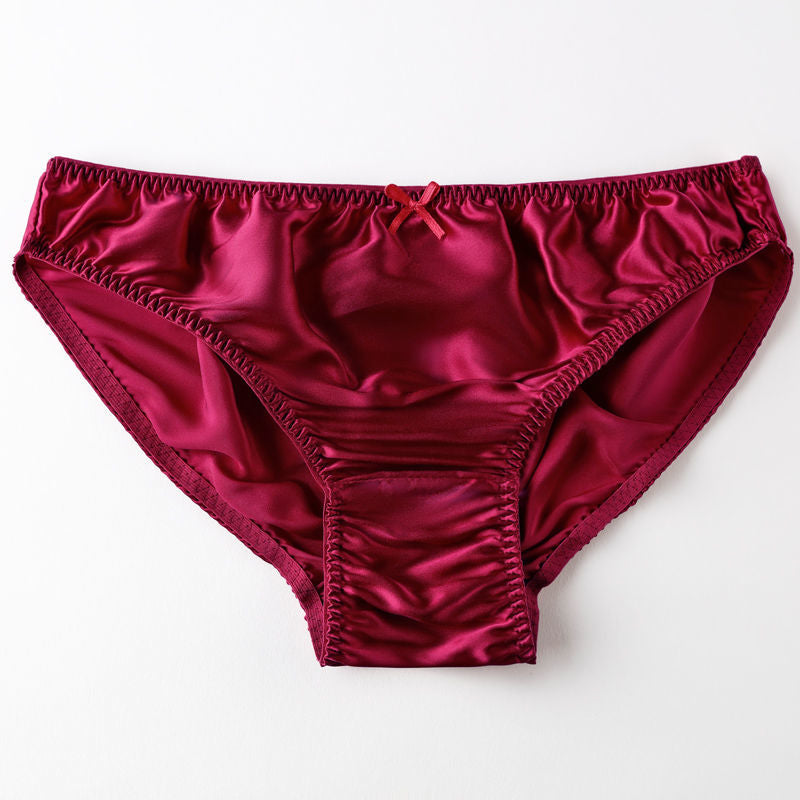100% Silk Satin Plus Size Panties