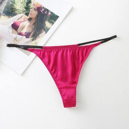 Low Rise Sexy Silk Thong