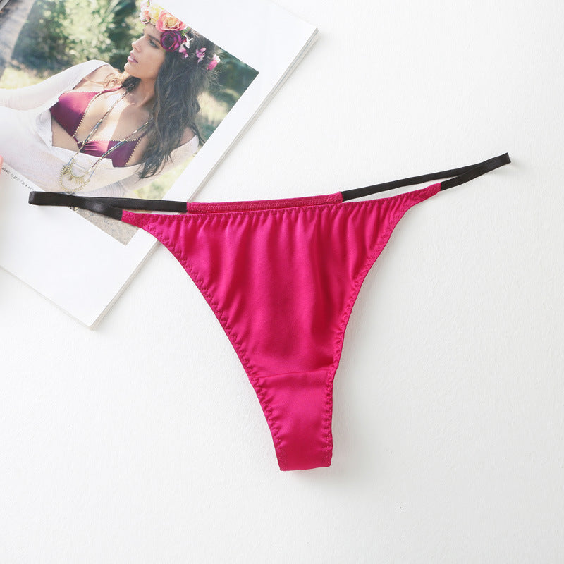 Low Rise Sexy Silk Thong