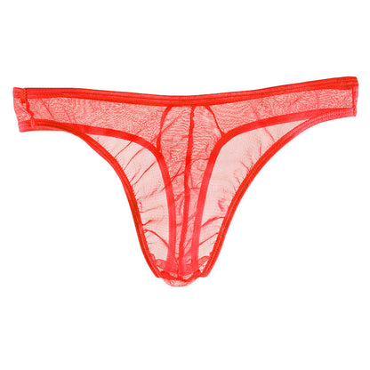 Men's Ultra-thin Transparent Mesh Sexy Thong