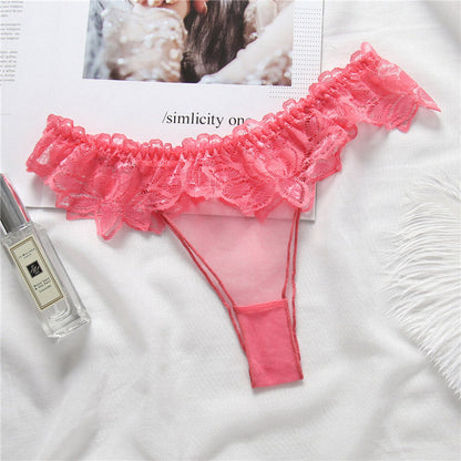 Low Waist Sexy Sheer Lace Thong