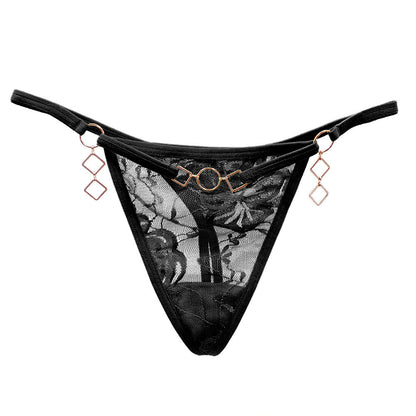 Mesh Lace Metal Breathable Sexy Thong