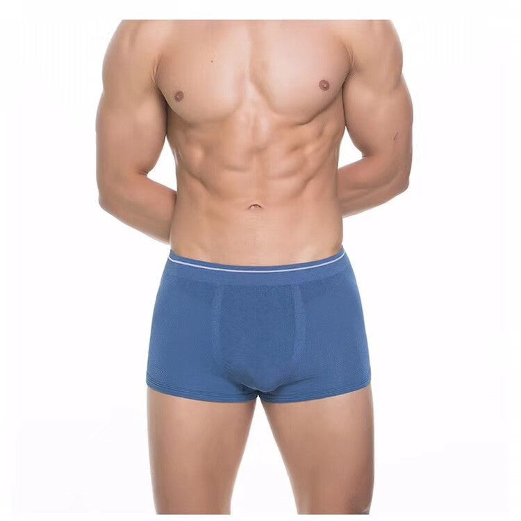 Men's High-end Silk and Linen Comfortable Breathable Boxer Briefs